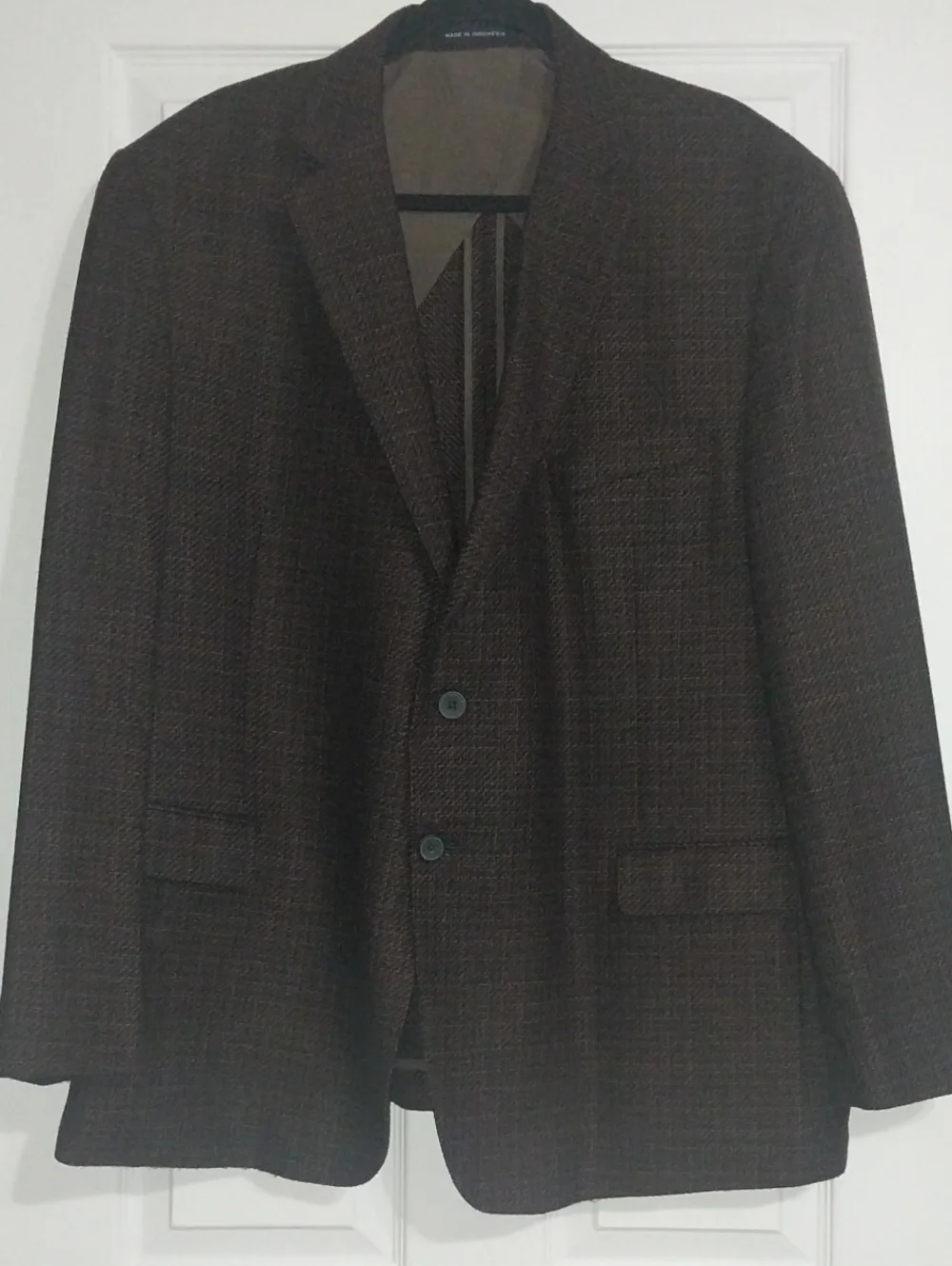 Joseph Abboud Men's Brown Patterned Sport Coat Modern Fit